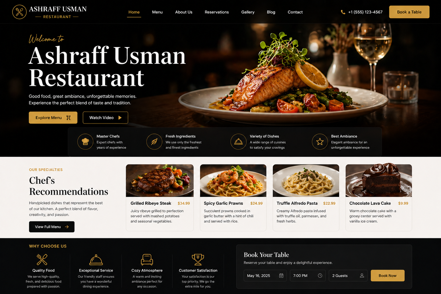 Restaurant Ordering System preview